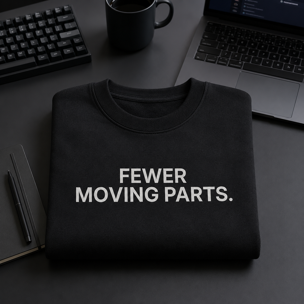 FEWER MOVING PARTS. black oversized terry t-shirt by BYTWEAR - worn by model