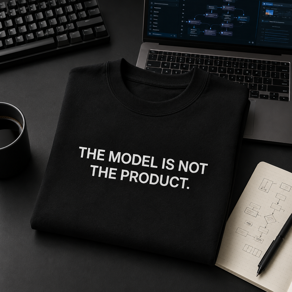 THE MODEL IS NOT THE PRODUCT. black oversized terry t-shirt by BYTWEAR - worn by model